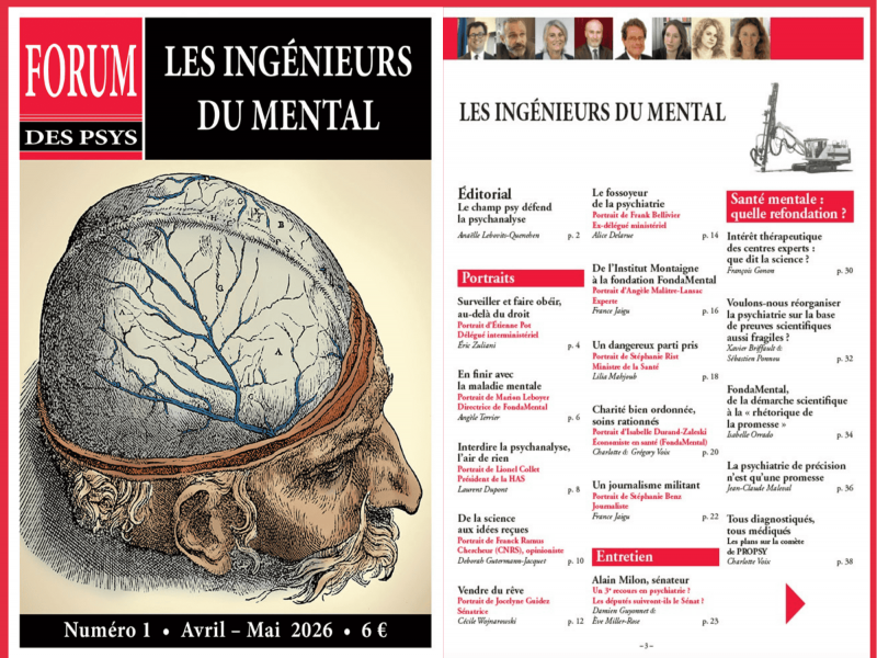 Revue Forum des psys : Les ingénieurs du mental